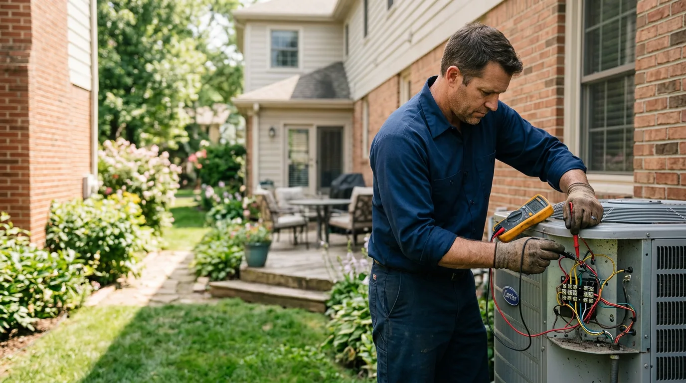 HVAC technician working near Livingston Manor, NY